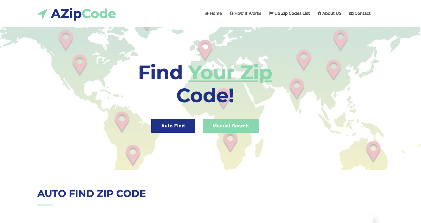Zip code lookup