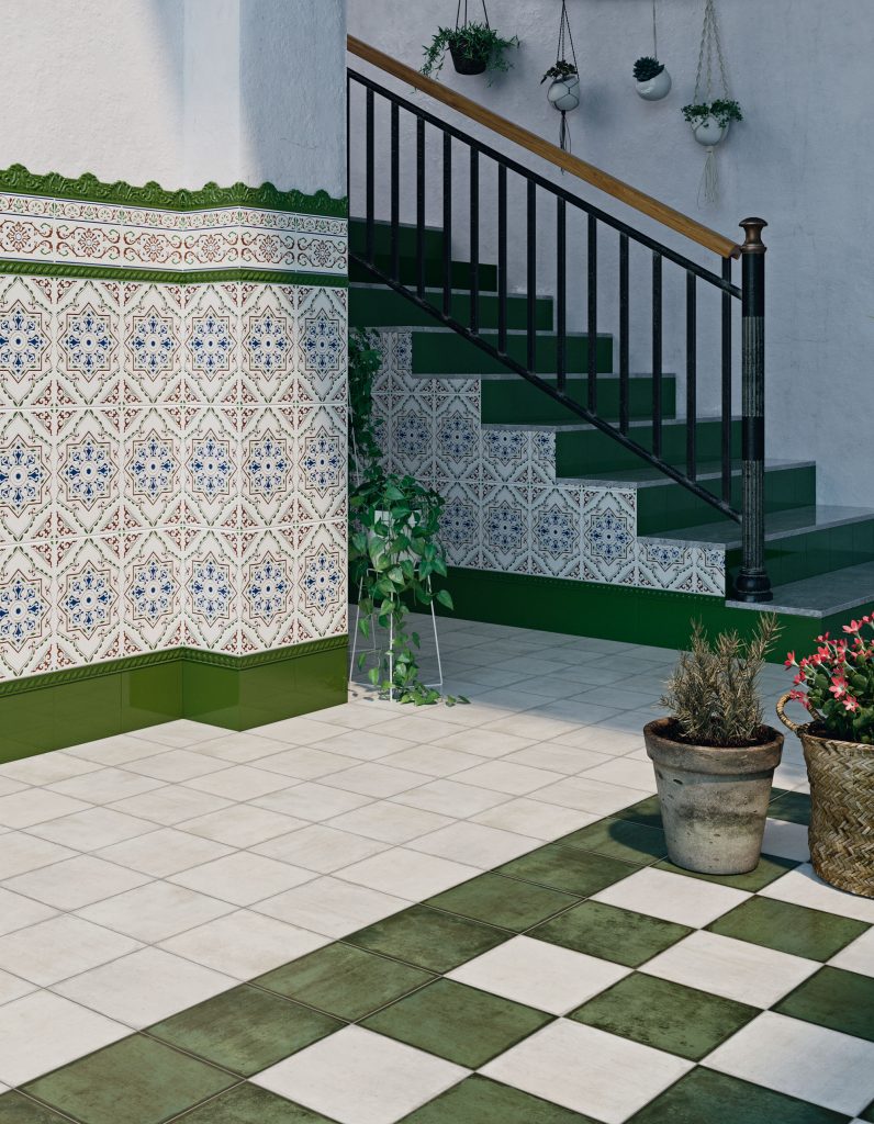 azulejos andaluces para escaleras