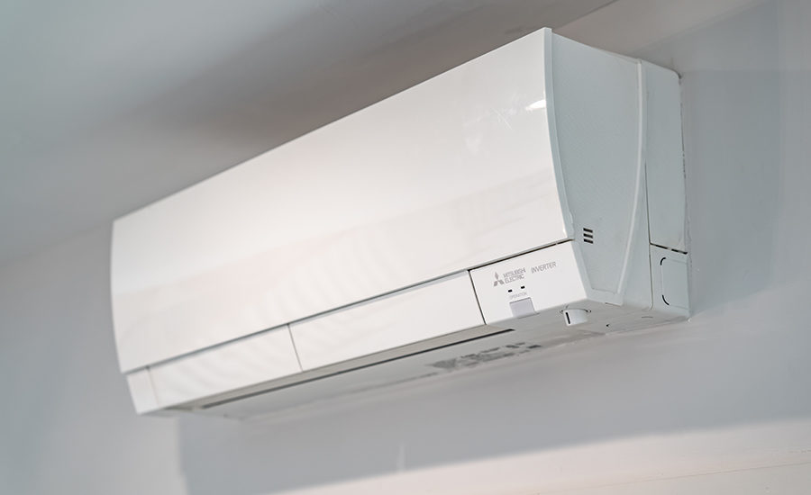 Mitsubishi ductless air conditioning installation in Queens