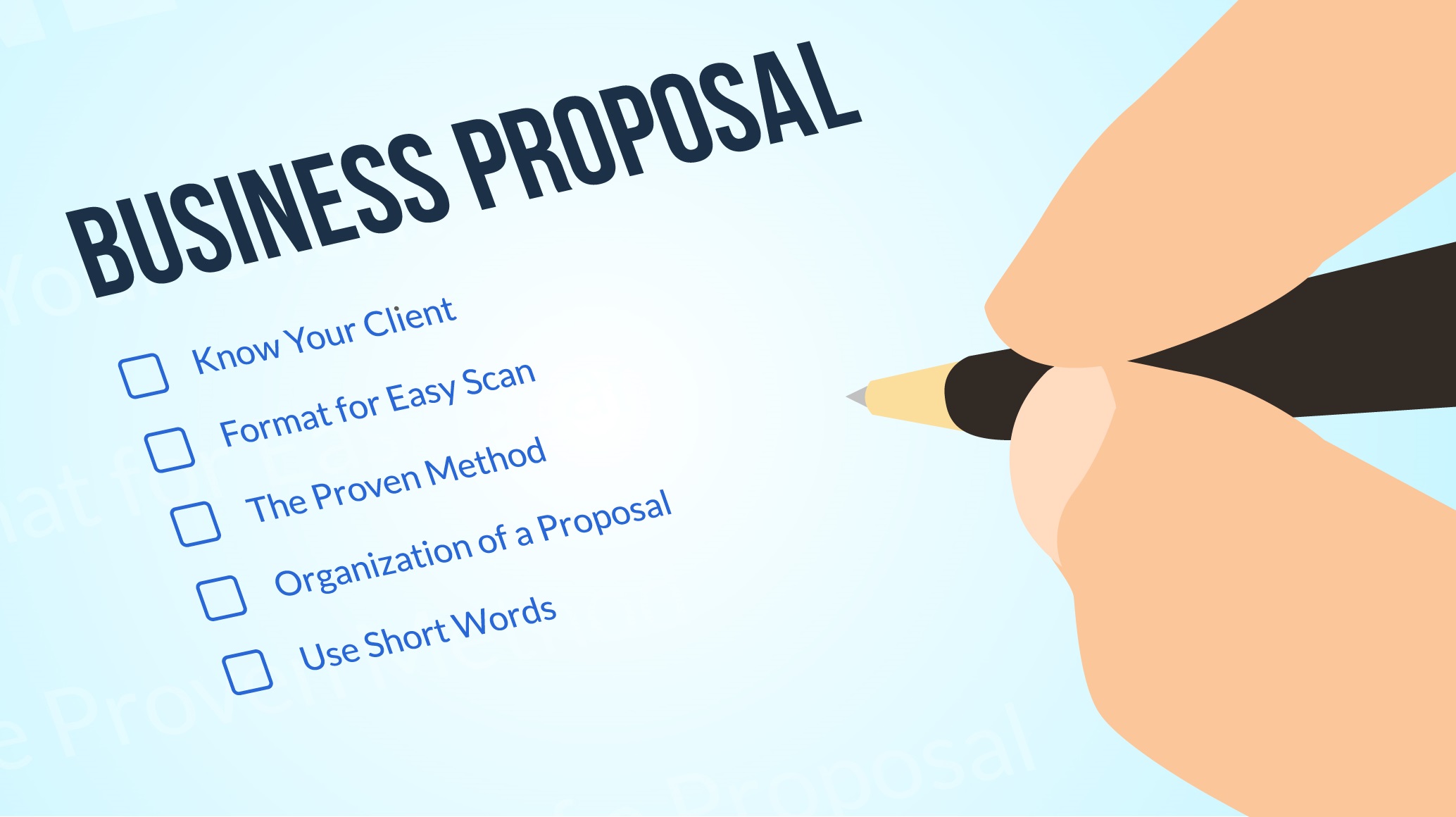 How to write winning Business proposals for your clients
