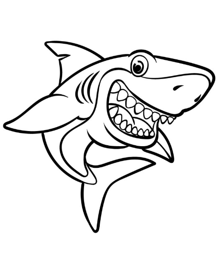 Draw A Cartoon Shark