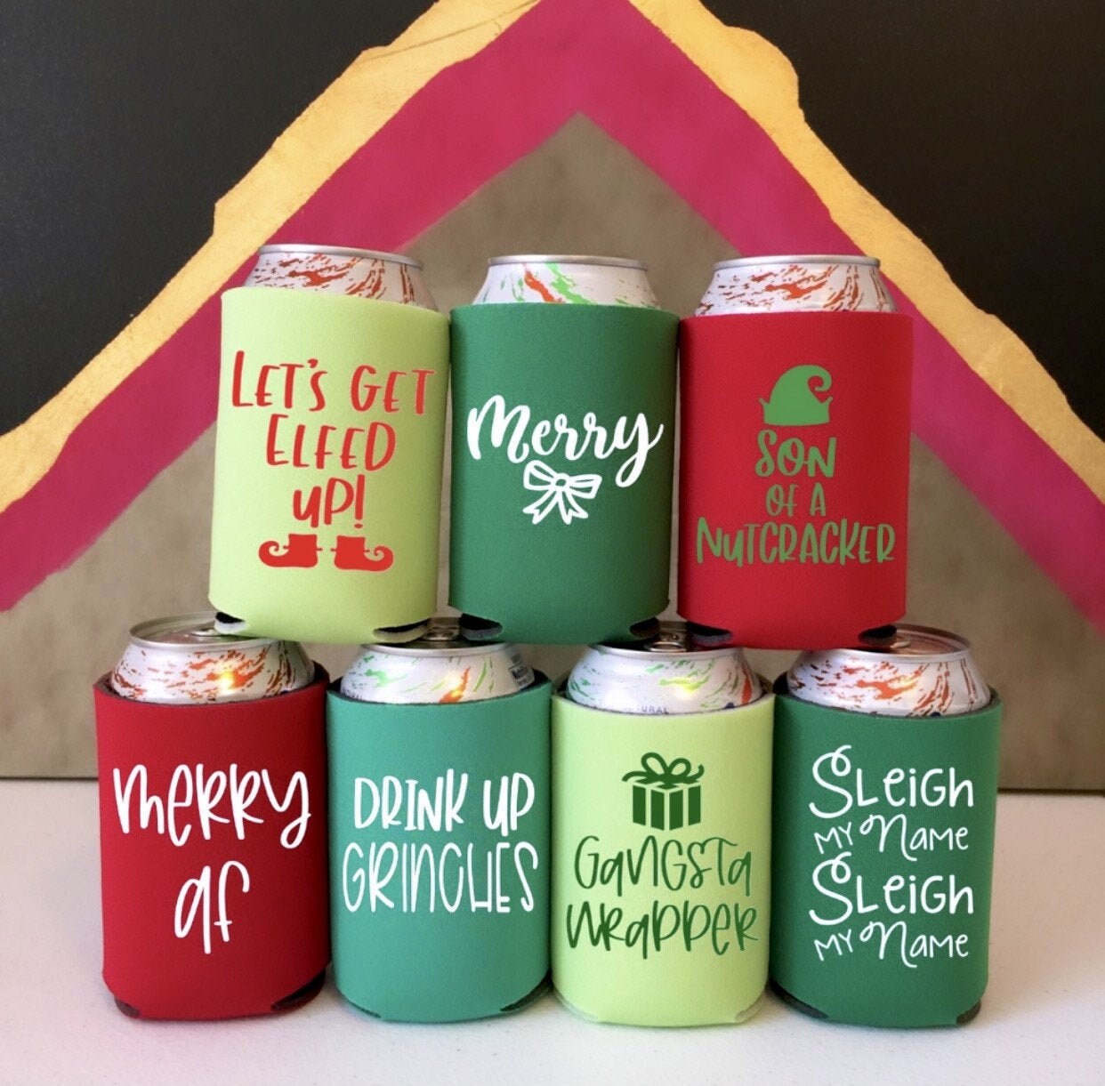 Custom koozies gifts for Christmas, Promotional Koozies for Christmas